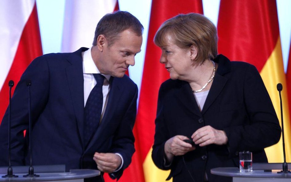 Donald Tusk i Angela Merkel