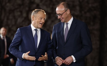 Donald Tusk i Friedrich Merz