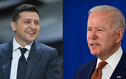 Prezydenci Ukrainy i Stanów Zjednoczonych - Wołodymyr Zełenski i Joe Biden