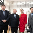 Uczestnicy dyskusji (od lewej): prof. Oskar Kowalski, dr Jerzy Gryglewicz, wiceminister Maciej Miłko