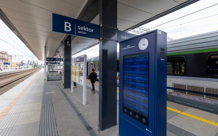 Wyświetlacze wielofunkcyjne na stacji Lublin Główny