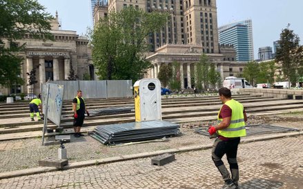 Plac Centralny to wciąż plac budowy