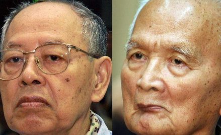 Ieng Sary (z lewej), Nuon Chea