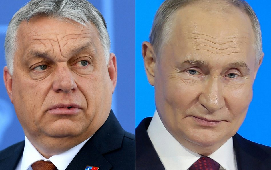 Prezydent Rosji Władimir Putin przyjął na Kremlu premiera Węgier Viktora Orbána