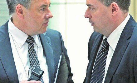 Marcus Tellenbach (z lewej) od 1 września będzie prezesem TVN. Dotychczasowy szef grupy Piotr Walter