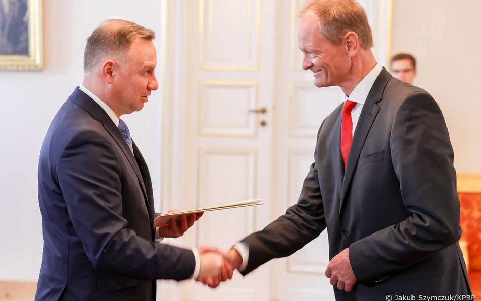 Andrzej Duda i Thomas Bagger