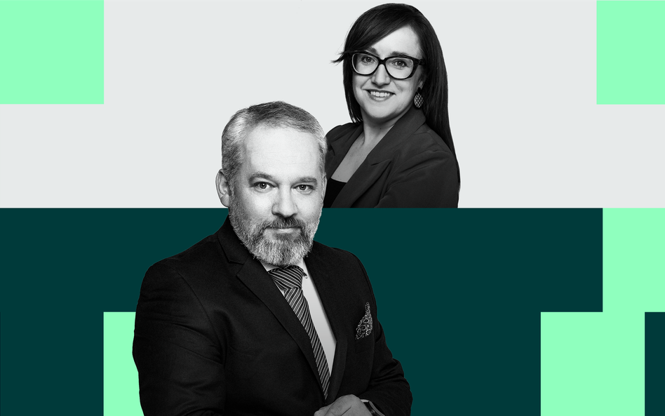 Michał Szułdrzyński, redaktor naczelny „Rzeczpospolitej” oraz Aleksandra Ptak-Iglewska, dziennikarka