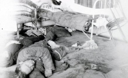 Ofiary rzezi dokonanej przez UPA. Maciejów na Wołyniu, luty 1944 r.