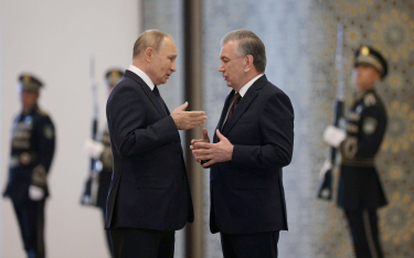 Prezydenci Rosji i Uzbekistanu Władimir Putin i Szawkat Mirzijojew trzy miesiące temu na spotkaniu w