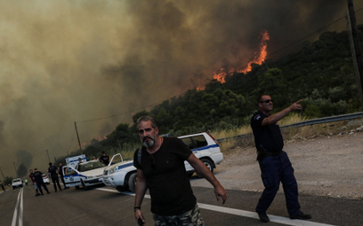 Pożary w Grecji.