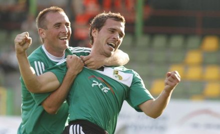 Tomasz Wróbel i Grzegorz Fonfara z GKS Bełchatów