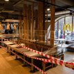 Zamknięty lokal McDonald's w Moskwie