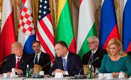 Na szczycie inicjatywy Trójmorza Donald Trump był go&#347;ciem prezydentów Polski Andrzeja Dudy i Ch