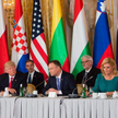 Na szczycie inicjatywy Trójmorza Donald Trump był go&#347;ciem prezydentów Polski Andrzeja Dudy i Ch