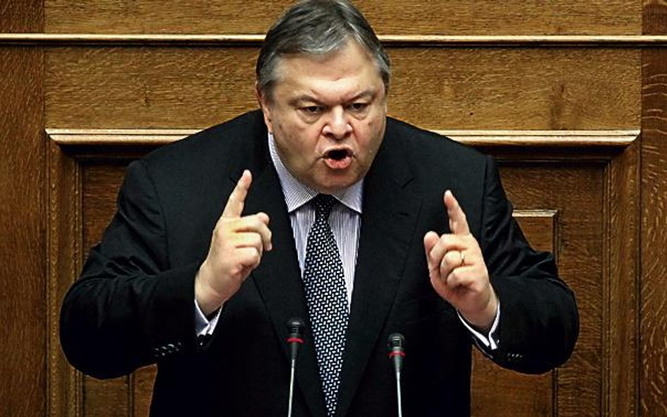 Evangelos Venizelos, minister finansów Grecji, na pewno przejdzie do historii tego kraju