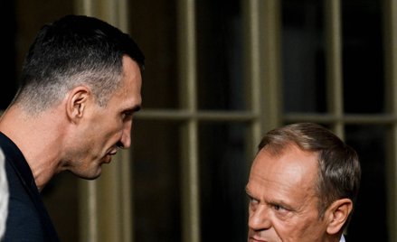 Mer Kijowa Witalij Kliczko i przewodniczący Platformy Obywatelskiej Donald Tusk