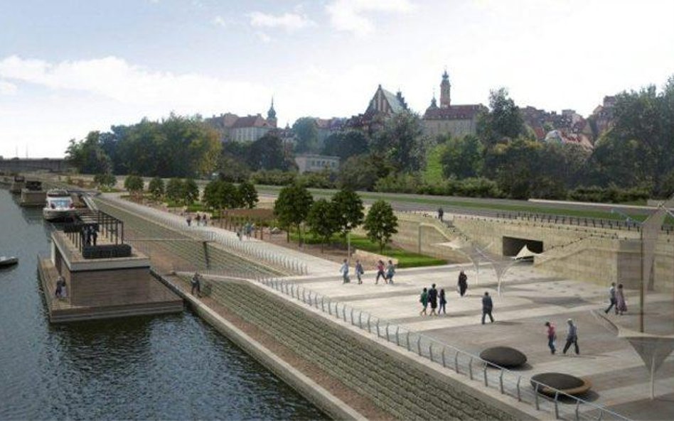 Nowe bulwary na lewym brzegu Wisły to inwestycja ważna dla wizerunku miasta