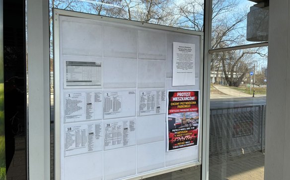 Protest poprzedziła mobilizacyjna akcja plakatowa na osiedlach i w mediach społecznościowych