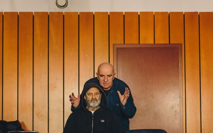 „Policja” Sławomira Mrożka – próba czytana w Teatrze Nowym w Łodzi.