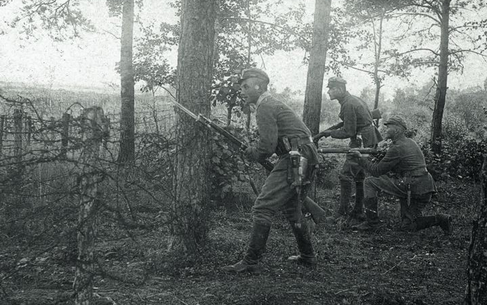 Patrol żołnierzy Legionów na Wołyniu