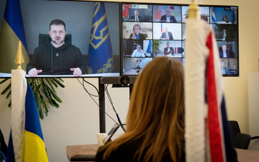Spotkanie online prezydenta Zełenskiego i ministrów sportu 35 państw