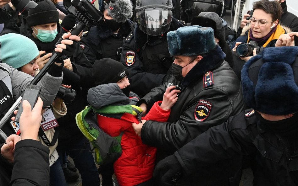 Protesty w Rosji: Zatrzymano ponad 2000 osób. Wśród nich żona Nawalnego