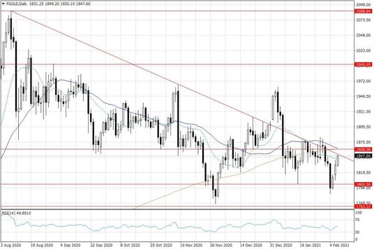 Notowania złota – dane dzienne