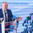 Prezes PGE Wojciech Dąbrowski podczas konferencji prasowej PGE związanej z podpisaniem umowy na budo