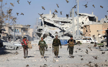 Ruiny miasta Al-Bab w północnej Syrii, zdobytego przez oddziały opozycji.