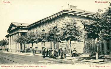 Budynek giełdy warszawskiej przy ul. Królewskiej (1902 r.).