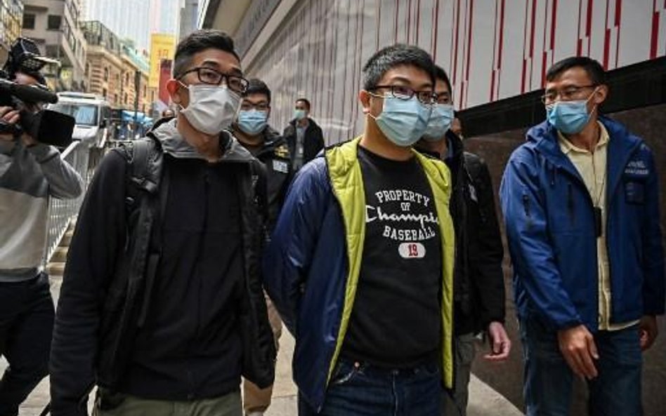 Ben Chung, jeden z aresztowanych prodemokratycznych aktywistów w Hongkongu