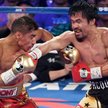 Manny Pacquiao (z prawej) wygrał z Jessiem Vargasem wyraźnie, posłał nawet rywala na deski.