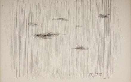 Rosenstein, Erna (1913-2004) Blizny w powietrzu, 1973 rok wys. 22.7 cm, szer. 32.5 cm :rysunek ze zb