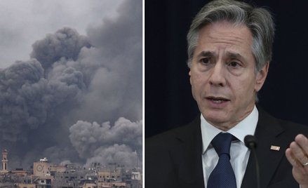 Antony Blinken przyznał, że Izraelowi nie udaje się - mimo deklaracji - chronić cywilów w Strefie Ga