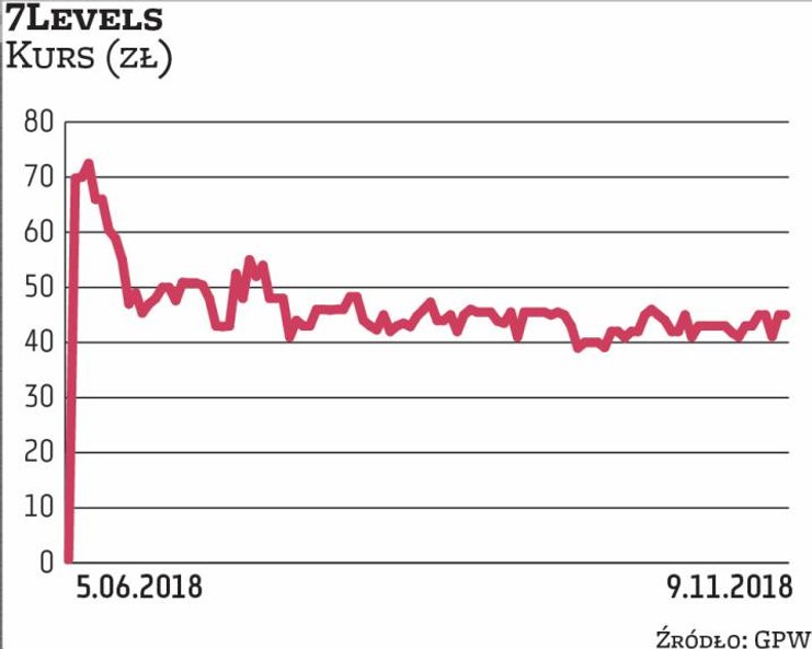 Studio 7Levels zadebiutowało na NewConnect w czerwcu. Cena emisyjna w ofercie wartej 1,5 mln zł wyno
