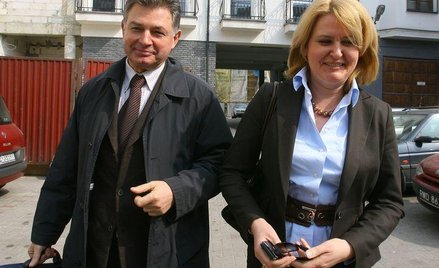 Marian Krzaklewski w towarzystwie szefowej podkarpackiego PO Elżbiety Łukacijewskiej