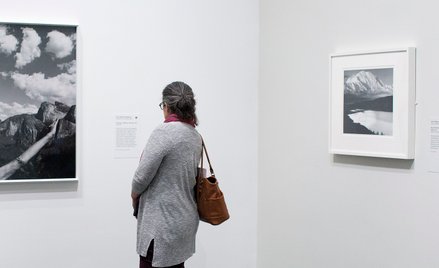 Wystawa „Ansel Adams in Our Time” w Bostonie w 2018 roku.