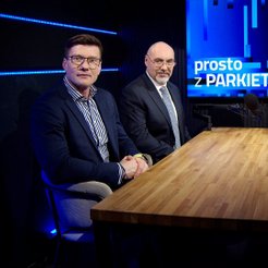 Od lewej: Tomasz Korab, prezes Eques Investment TFI, Piotr Szulec, prezes Skarbca TFI, i Przemysław 