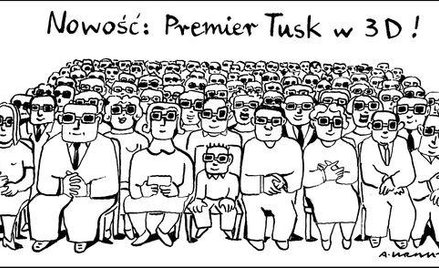 Komentarz rysunkowy. Tusk w 3D
