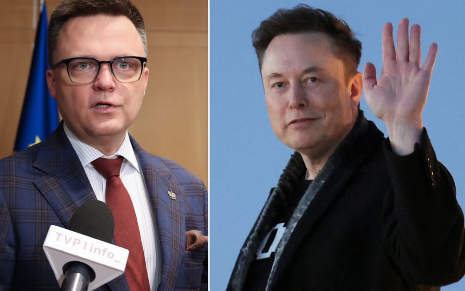 Szymon Hołownia i Elon Musk