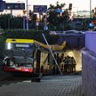 Miejsce wypadku w rejonie Ronda Zesłańców Syberyjskich w Warszawie