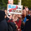 Protest przeciwko wiecowi wyborczemu Alternatywy dla Niemiec (AfD), zorganizowanemu przed wyborami l