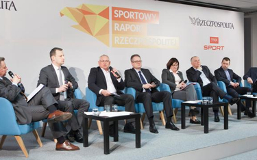 Rozmowa w „Rzeczpospolitej”. Od lewej: Marek Jóźwik (TVP Sport), Tomasz Zahorski (pełnomocnik zarząd