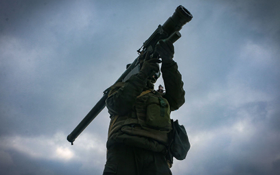 PPZR Piorun w rękach ukraińskiego strzelca.