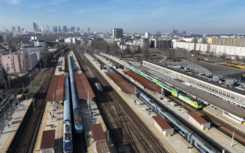 Siedem peronów na stacji Warszawa Wschodnia zostanie zmodernizowanych i zadaszonych