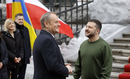 Donald Tusk i Wołodymyr Zełenski