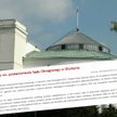 Komunikat Kancelarii Sejmu ws. postanowienia Sądu Okręgowego w Olsztynie