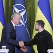 Sekretarz generalny NATO Jens Stoltenberg i prezydent Ukrainy Wołodymyr Zełenski