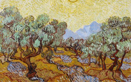 Vincent van Gogh, Drzewa oliwne, 1889