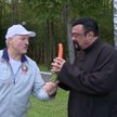 Steven Seagal z Aleksandrem Łukaszenką i jego najmłodszym synem Mikołajem